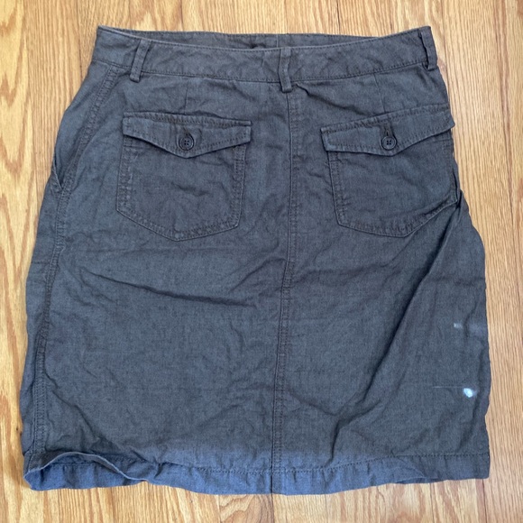 Brown L.L. Bean Linen Skirt ✨🌼✨🌼✨ - Picture 4 of 8